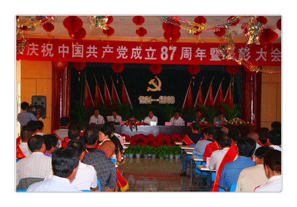 庆祝中国共产党成立87周年暨表彰大会
