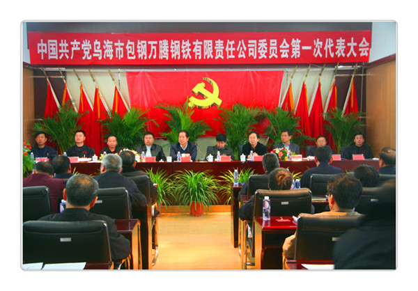 中国共产党乌海市包钢万腾钢铁有限责任公司委员会第一次代表大会