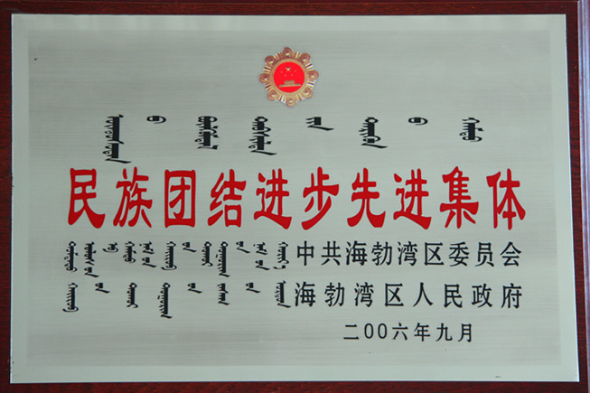 2006年乌海市民族团结进步先进集体