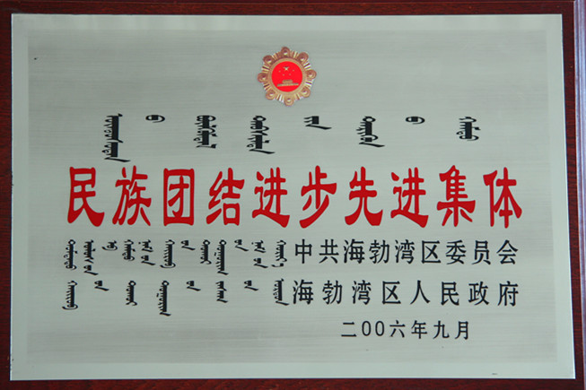 2006年乌海市民族团结进步先进集体