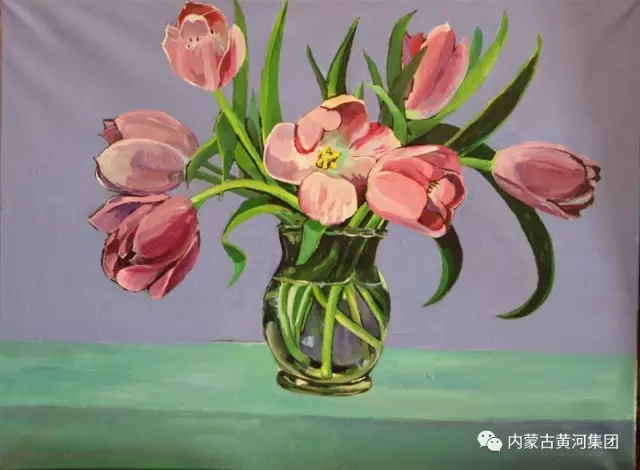 黄河集团第二届职工文化艺术获奖绘画作品—《花语》